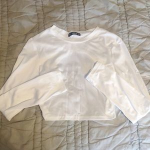 backless long sleeve tee